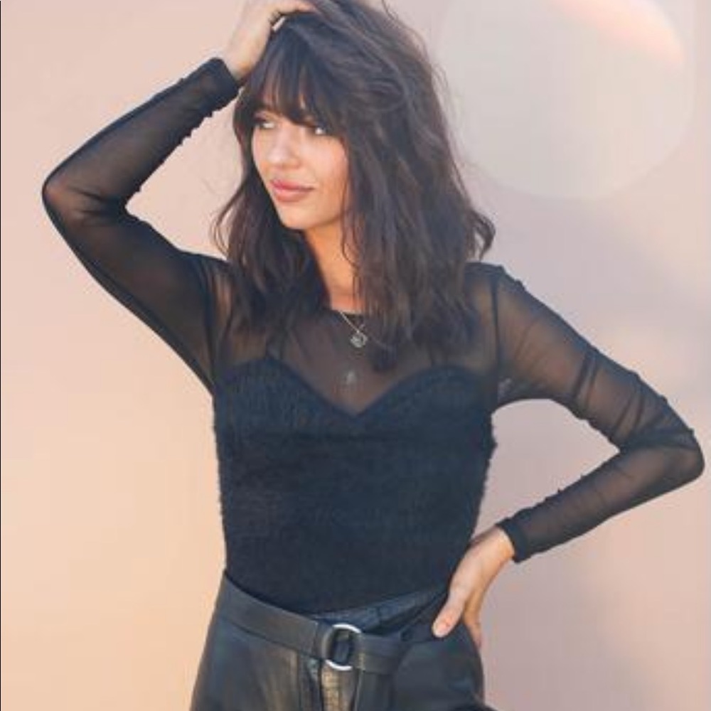 Le Lis Mesh Top